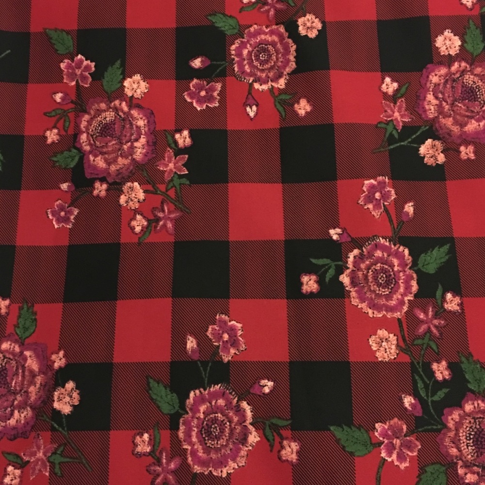 NWT | checked & floral pencil skirt - Picture 8 of 8